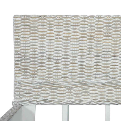 Giroletto senza Materasso Grigio Naturale Vero Rattan 180x200cm | homemem39