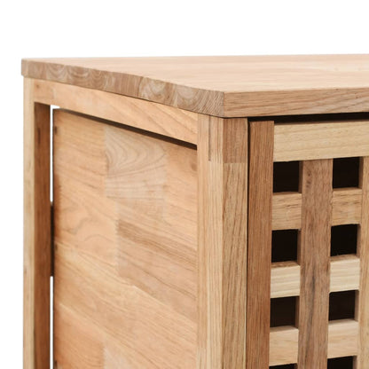 Mobiletto da Bagno 41x41x91 cm in Legno Massello di Noce