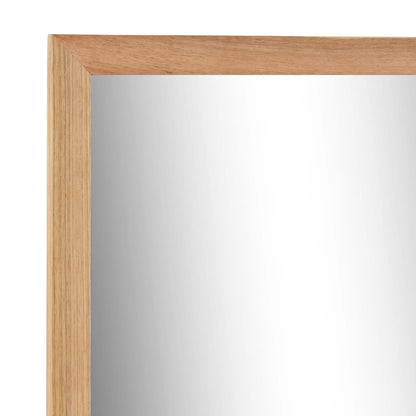 Specchio da Bagno 60x12x62 cm in Legno Massello di Noce - homemem39