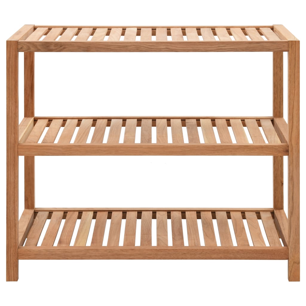 Scaffale da Bagno in Legno Massello di Noce 65x40x65 cm | homemem39