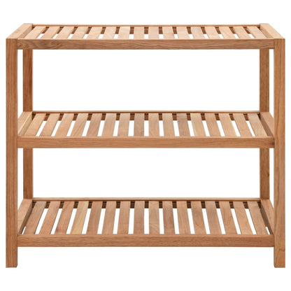 Scaffale da Bagno in Legno Massello di Noce 65x40x65 cm | homemem39