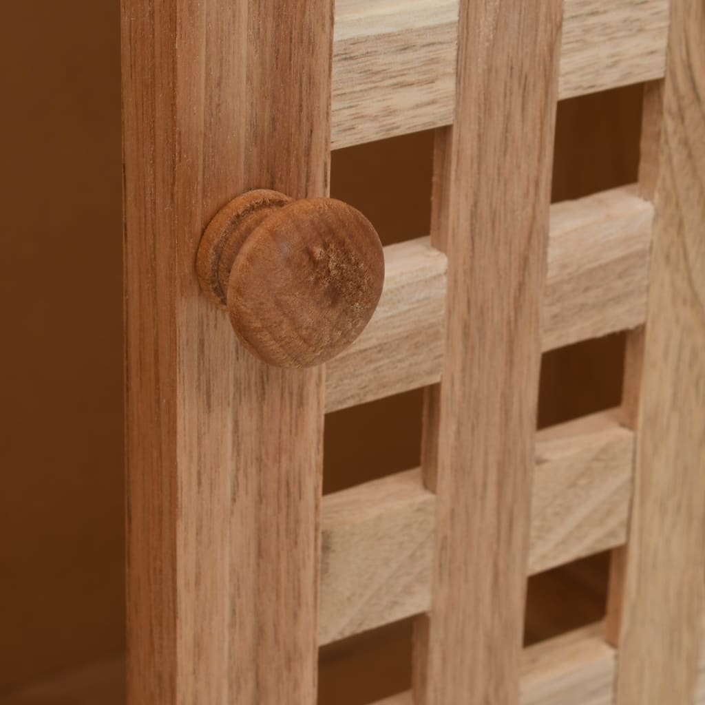 Mobiletto per Lavello con Specchio in Legno Massello di Noce | homemem39