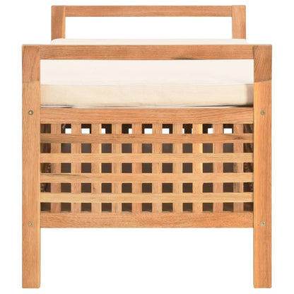 Cassapanca 93x49x49 cm in Legno Massello di Noce - homemem39