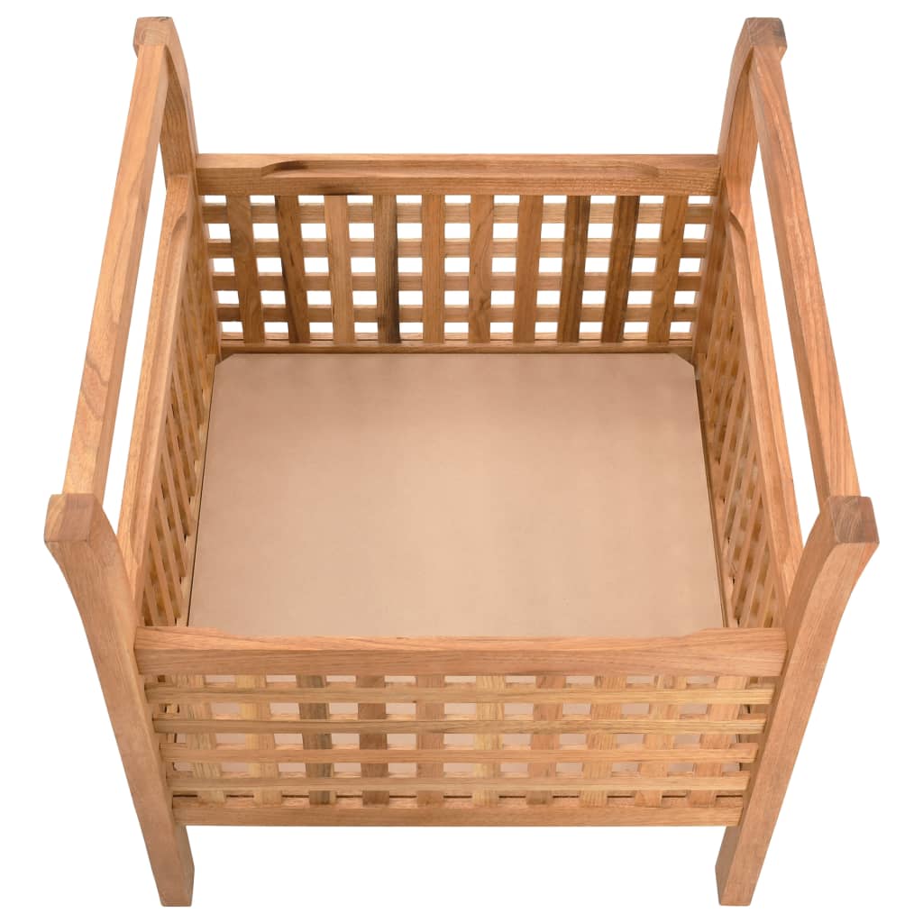 Cassapanca 49x48x49 cm in Legno Massello di Noce | homemem39