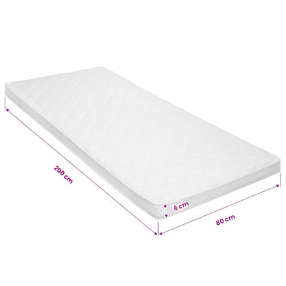 Coprimaterasso 80x200cm Schiuma a Freddo Superficie a Onde 6 cm | homemem39