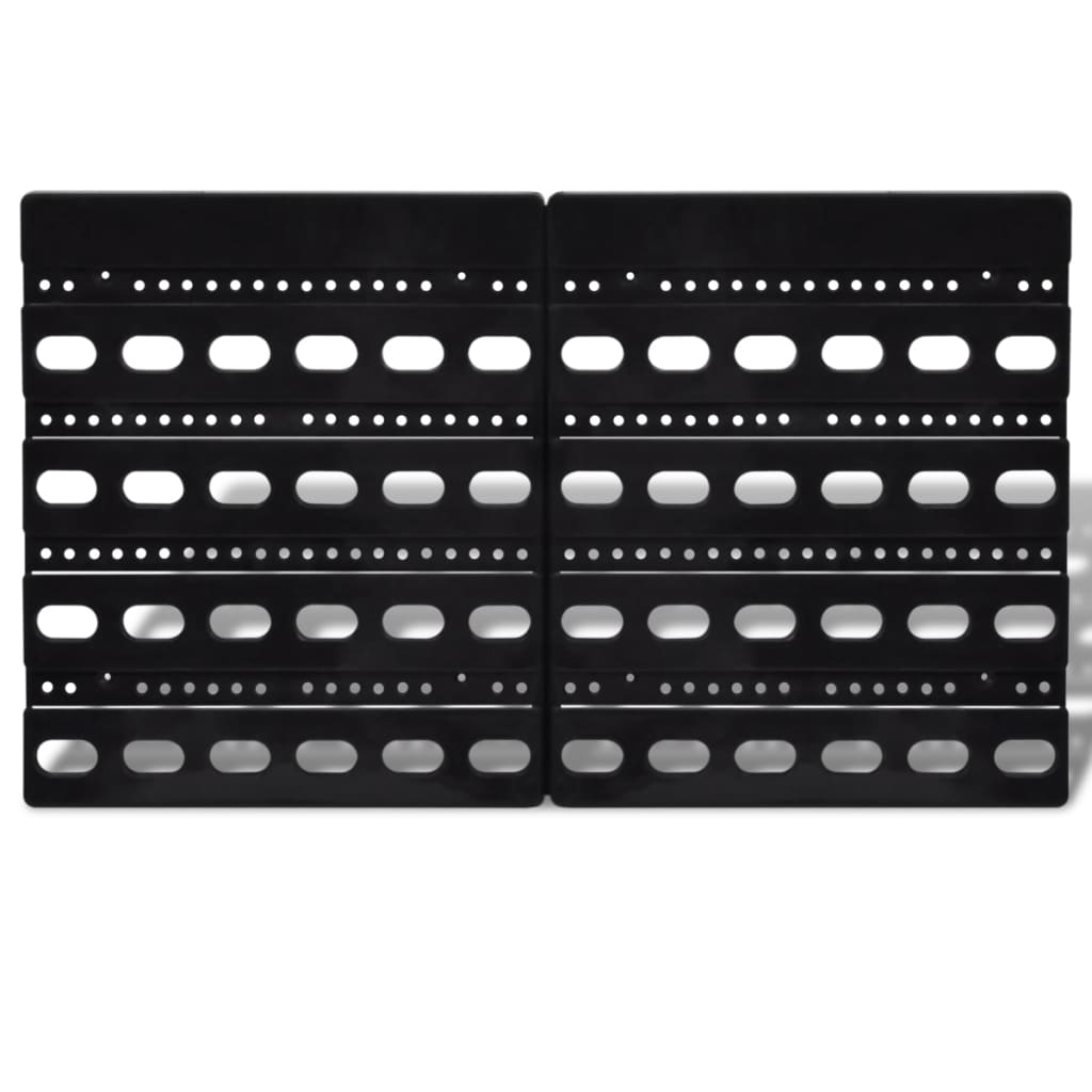 Contenitore Plastica per Garage da Parete Set 30 pz Blu e Rosso | homemem39