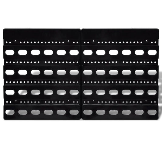 Contenitore Plastica per Garage da Parete Set 30 pz Blu e Rosso - homemem39