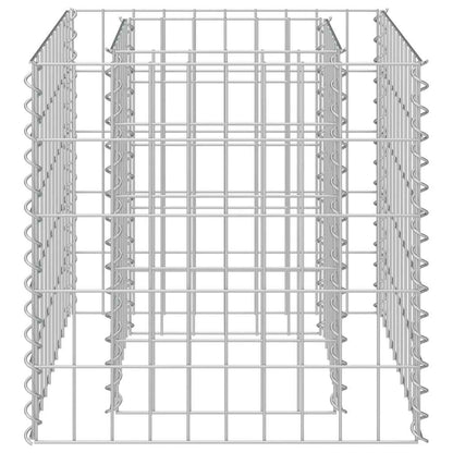 Gabbione Letto Rialzato in Acciaio Zincato 50x50x50 cm | homemem39