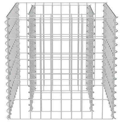 Gabbione Letto Rialzato in Acciaio Zincato 50x50x50 cm - homemem39