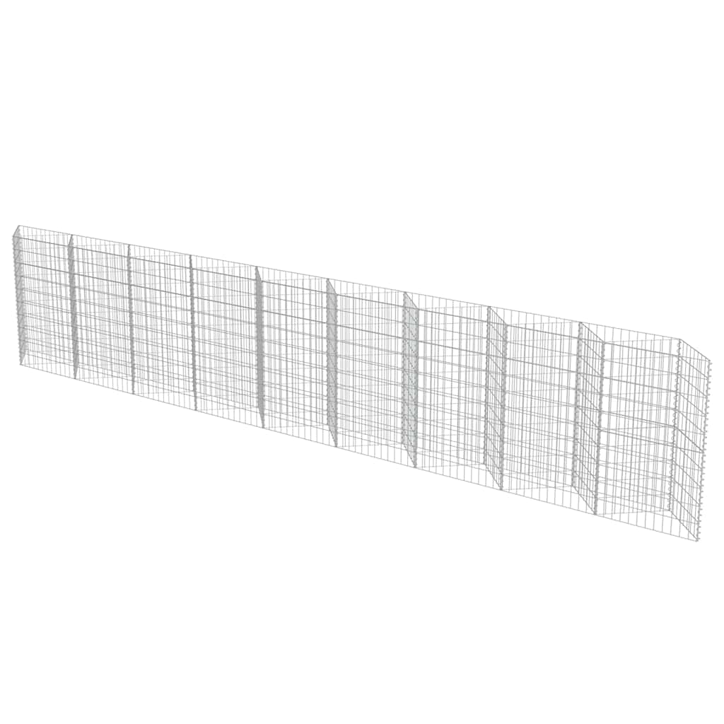 Gabbione in Acciaio Zincato 630x30x100 cm | homemem39