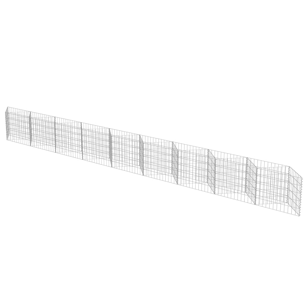 Gabbione in Acciaio Zincato 630x30x50 cm | homemem39