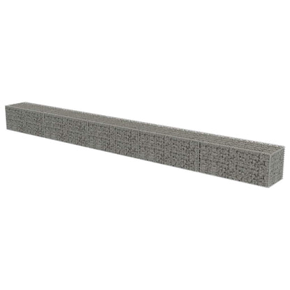Gabbione con Copertura in Acciaio Zincato 600x50x50 cm | homemem39