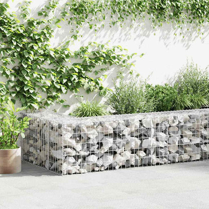 Gabbione in Acciaio Zincato con Copertura 900 x 50 x 50 cm | homemem39