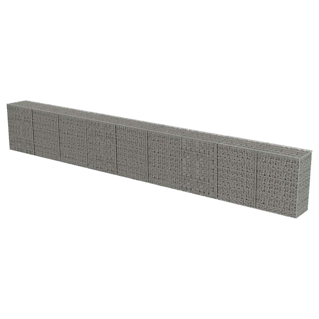 Gabbione in Acciaio Zincato Coperto 900 x 50 x 100 cm | homemem39