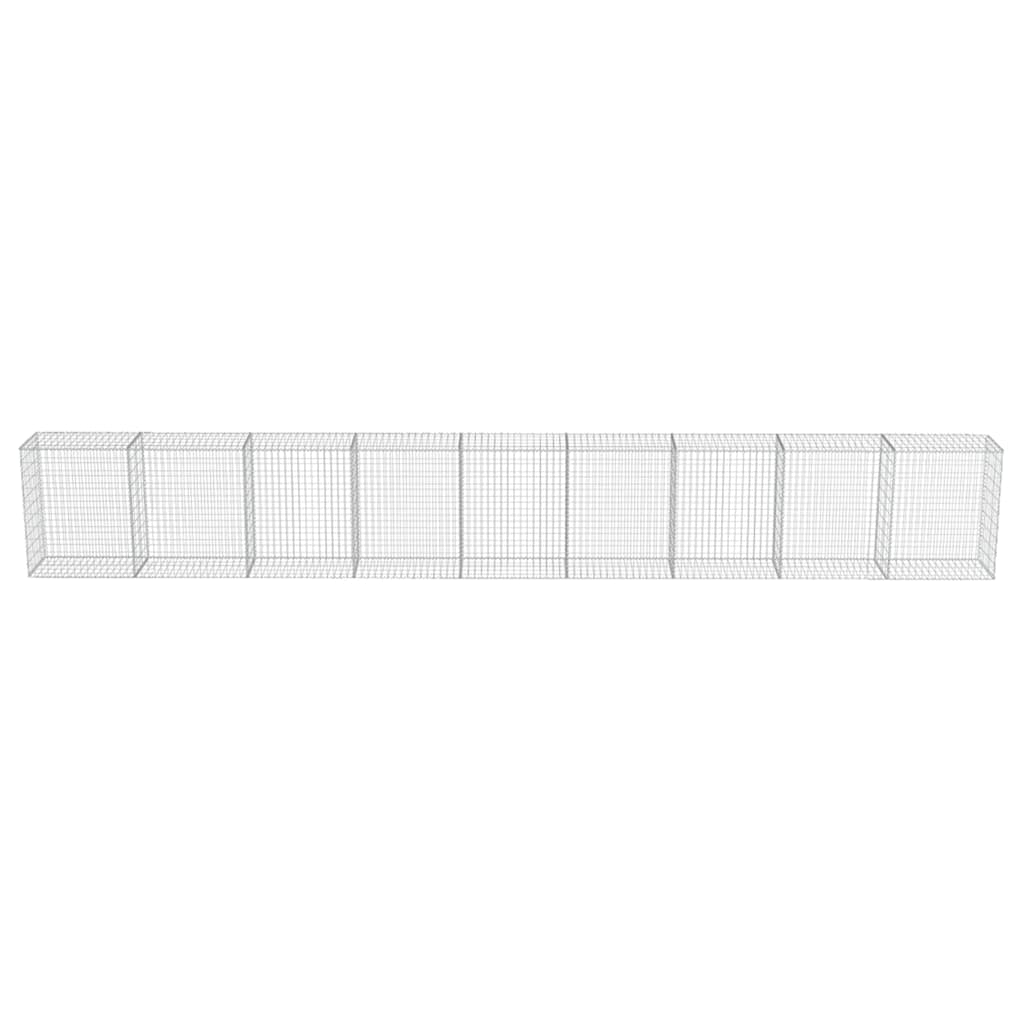 Gabbione in Acciaio Zincato Coperto 900 x 50 x 100 cm | homemem39