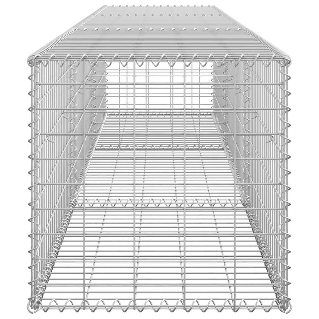 Gabbione con Copertura in Acciaio Zincato 300x50x50 cm | homemem39