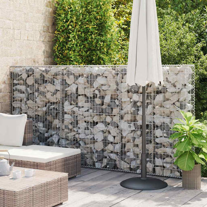 Gabbione con Copertura in Acciaio Zincato 300x50x150 cm | homemem39