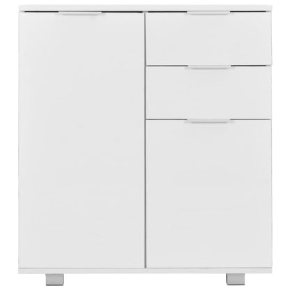 Credenza con Finitura Lucida Bianca 71x35x80 cm in Truciolato - homemem39