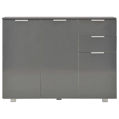 Credenza Grigio Lucido 107x35x80,5 cm - homemem39