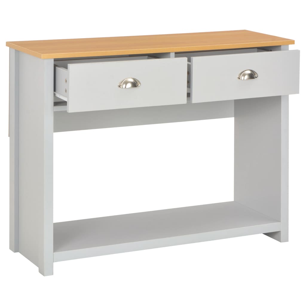 Tavolo Consolle Grigio 97x35x76 cm - homemem39