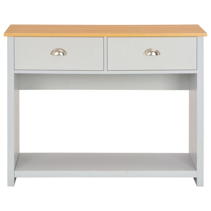 Tavolo Consolle Grigio 97x35x76 cm - homemem39