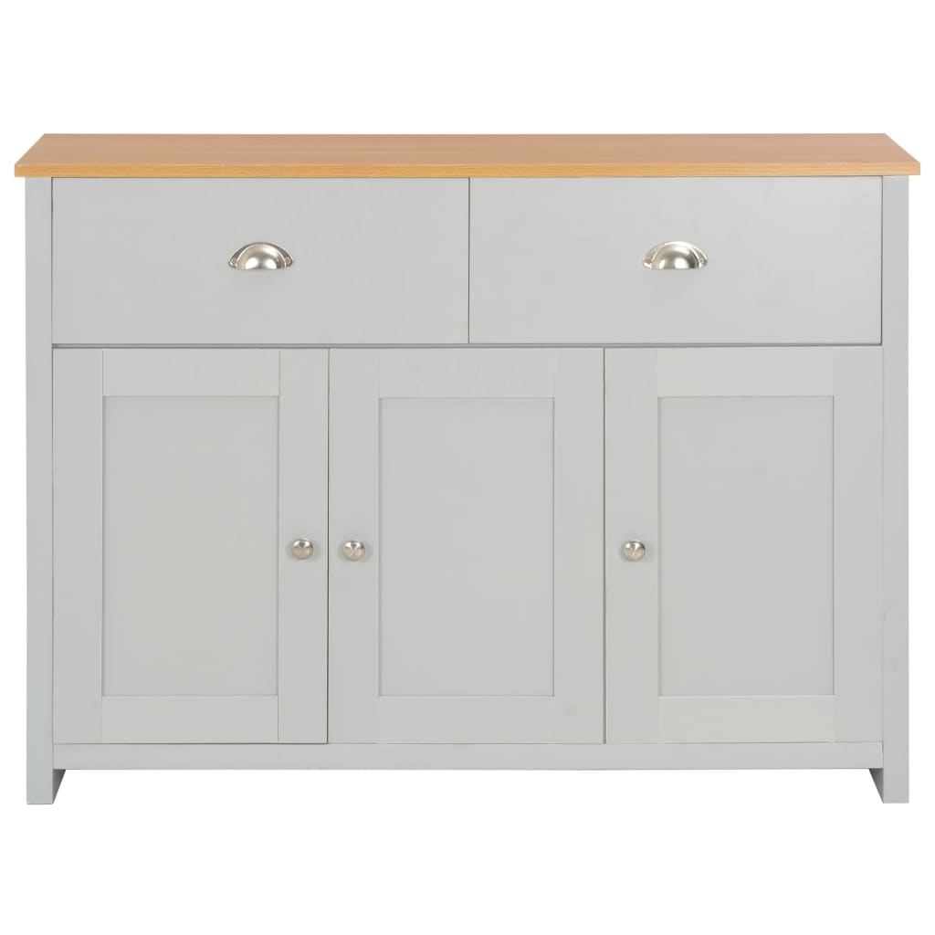 Credenza Grigia 112x35x81 cm - homemem39