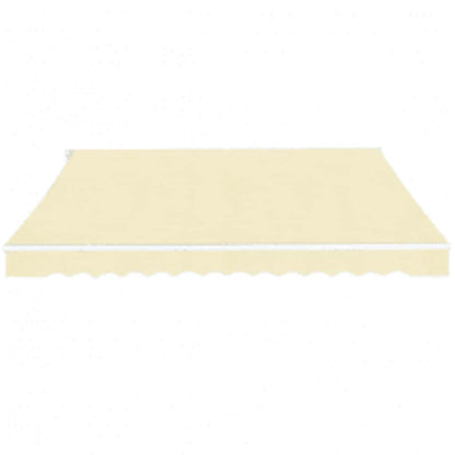 Tenda da Sole Pieghevole Manuale 600 cm Crema
