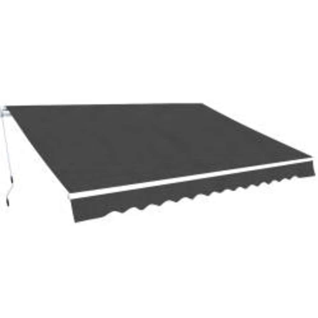Tendone manuale 6 x 3 m Antracite 100% Poliestere