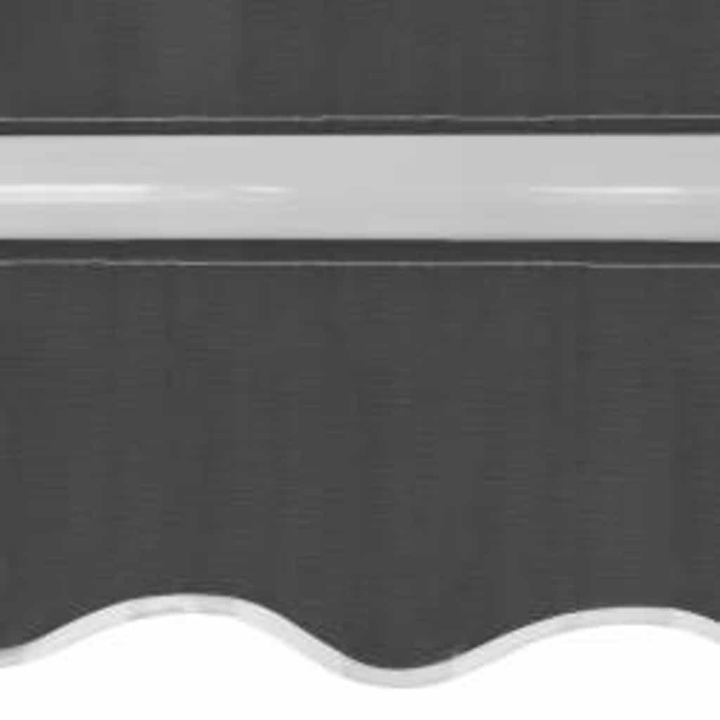 Tendone manuale 6 x 3 m Antracite 100% Poliestere
