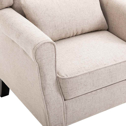 Poltrona Beige in Tessuto | homemem39