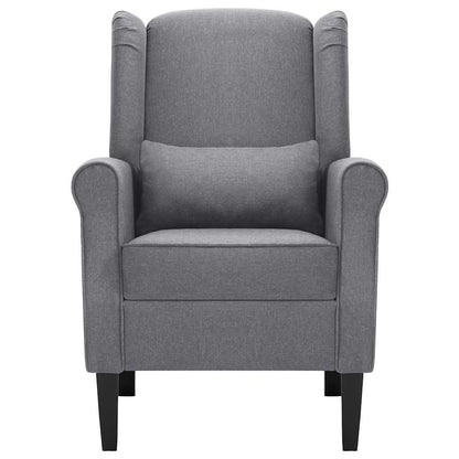 Poltrona Grigio Scuro in Tessuto - homemem39