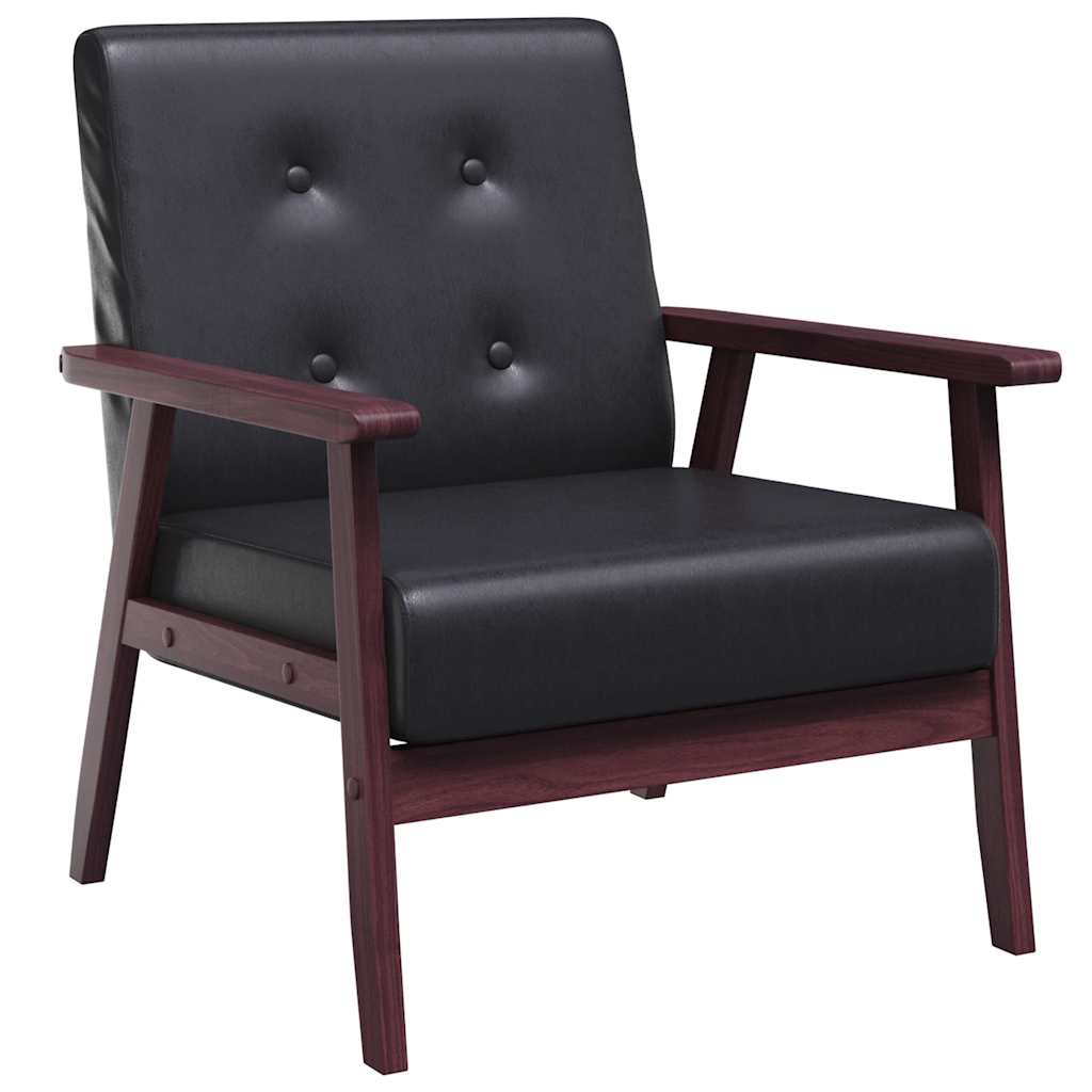 Poltrona Nera in Similpelle | homemem39