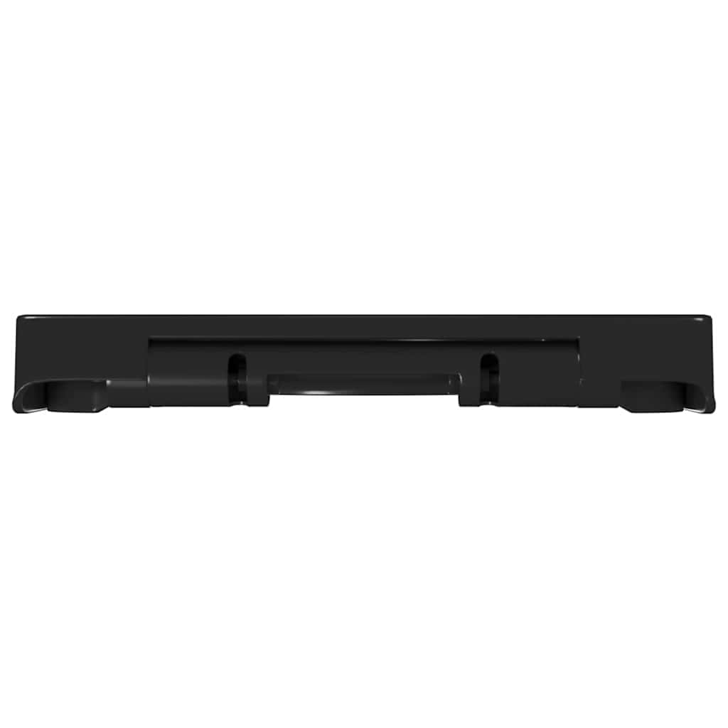 Black Quick Release Cushioned Toilet Seat