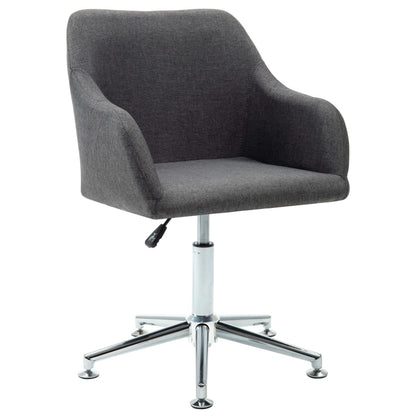 Sedie da Pranzo Girevoli 2 pz Grigio Scuro in Tessuto | homemem39
