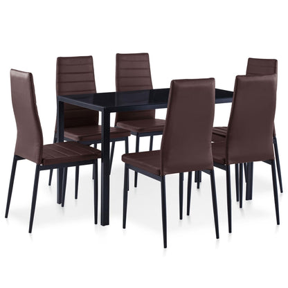 Set da Pranzo 7 pz Marrone
