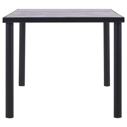 Tavolo da Pranzo Nero e Grigio Cemento 180x90x75 cm in MDF | homemem39