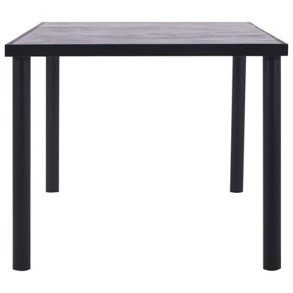 Tavolo da Pranzo Nero e Grigio Cemento 200x100x75 cm in MDF | homemem39