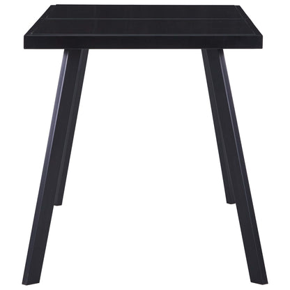 Tavolo da Pranzo Nero 140x70x75 cm in Vetro Temperato | homemem39