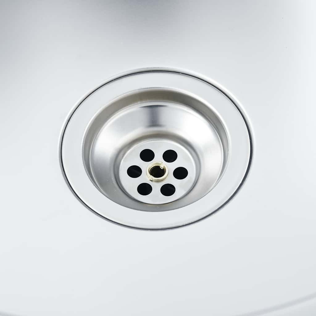 Double Kitchen Sink with Stainless Steel Filter and Siphon