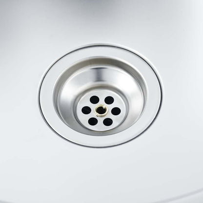 Double Kitchen Sink with Stainless Steel Filter and Siphon