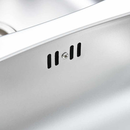 Lavello da Cucina Doppio con Filtro e Sifone in Acciaio Inox - homemem39