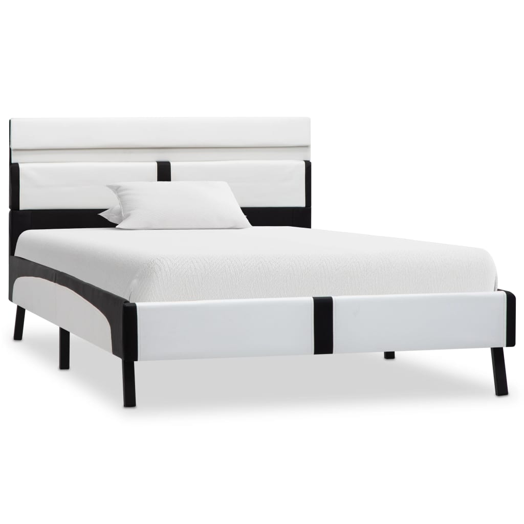 Giroletto con LED Bianco e Nero in Similpelle 90x200 cm | homemem39