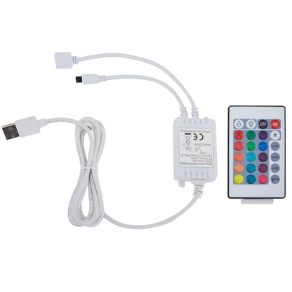 Giroletto con LED senza Materasso Bianco 120x200 cm