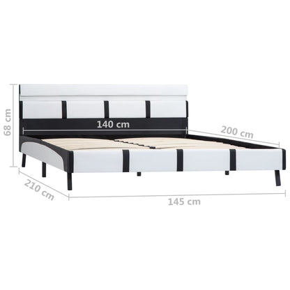 Giroletto con LED senza Materasso Bianco 140x200 cm Similpelle | homemem39