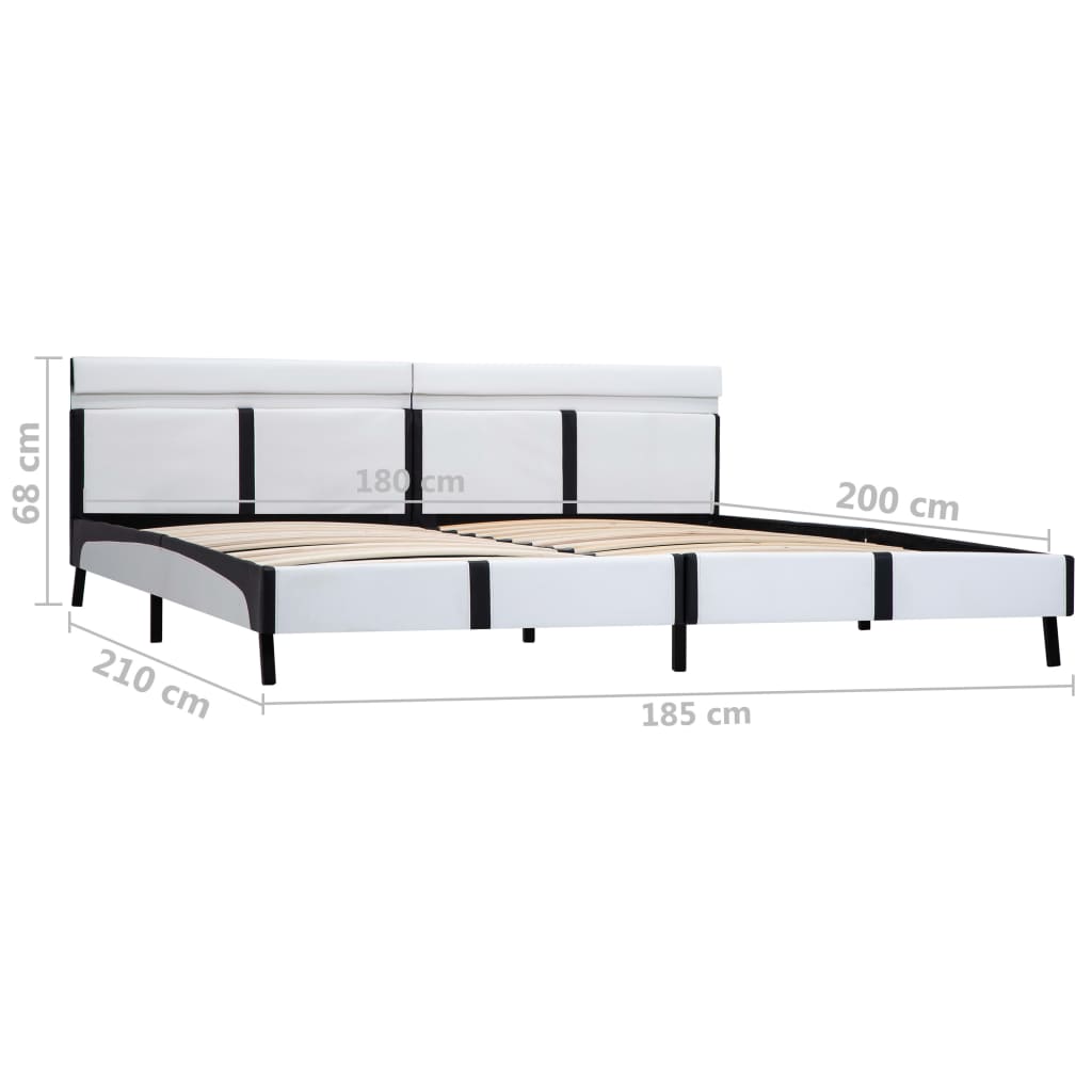 Giroletto con LED senza Materasso Bianco 180x200 cm | homemem39