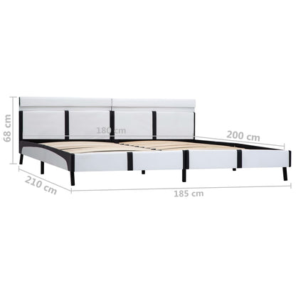 Giroletto con LED senza Materasso Bianco 180x200 cm | homemem39