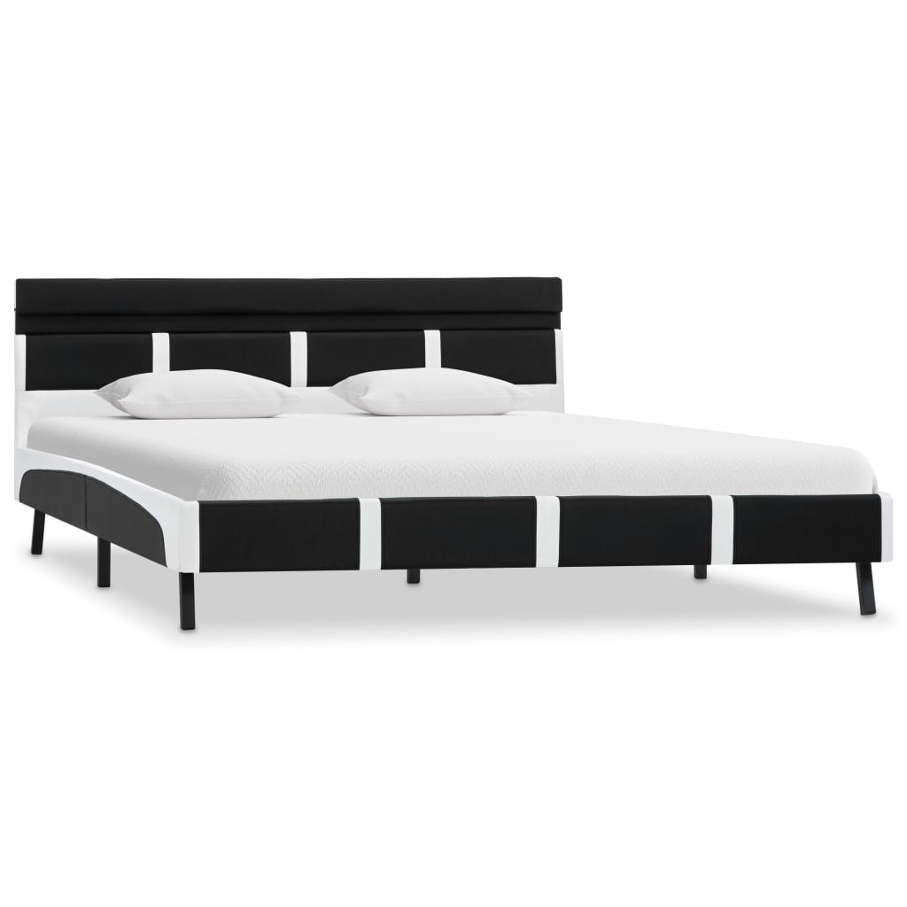 Giroletto con LED senza Materasso Nero 140x200 cm Similpelle | homemem39