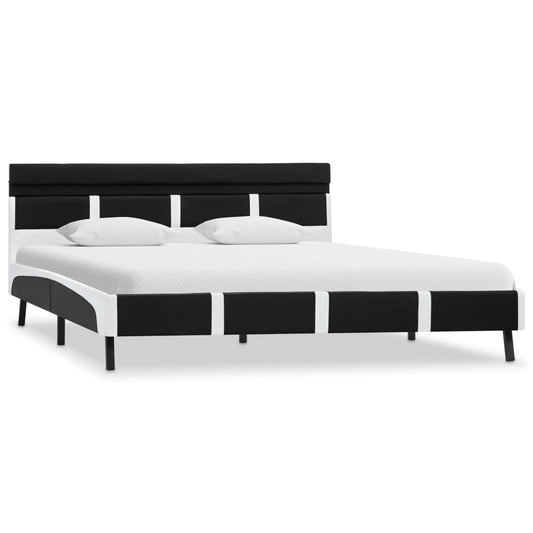 Giroletto con LED senza Materasso Nero 140x200 cm Similpelle | homemem39