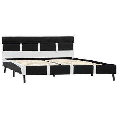 Giroletto con LED senza Materasso Nero 140x200 cm Similpelle | homemem39
