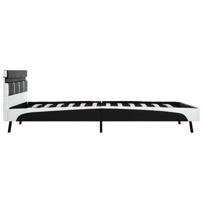 Giroletto con LED Nero in Similpelle 160x200 cm